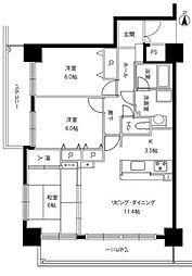 シティプラザ五日市駅前 3LDKの間取図画像