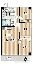 ライオンズマンション玉堤 3LDKの間取図画像