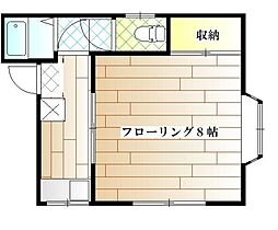 エクセレントハイム 1Kの間取図画像