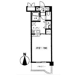 ジュネス 1Kの間取図画像
