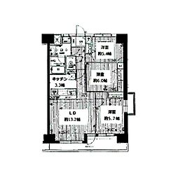 ロイヤルステージ本厚木1 3LDKの間取図画像