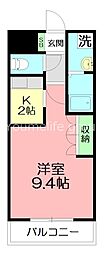 ソーレ・A 1Kの間取図画像