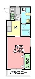 インペリアル寿町マンション 1Kの間取図画像
