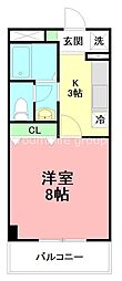 リビングタウン厚木 1Kの間取図画像