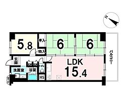 マンハイム淀川公園 3LDKの間取図画像