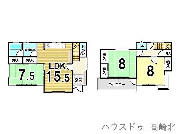 間取りを拡大表示