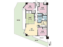 ルピナス鶴川サウスステージ 4LDKの間取図画像
