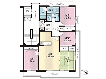 間取図です。図面と異なる場合は現況を優先させていただきます。