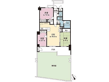 間取図です。図面と異なる場合は現況を優先させていただきます。