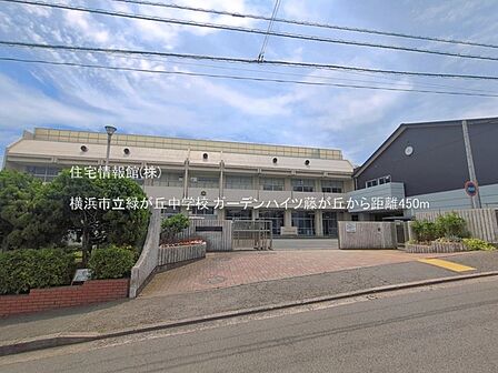 横浜市立緑が丘中学校まで約450m(徒歩6分)