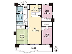 ドメス稲田堤 3LDKの間取図画像