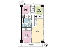 多摩稲城マンションA棟 3LDKの間取図画像