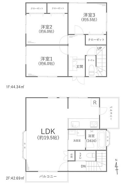 間取りを拡大表示