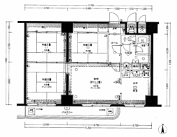 アドリーム草津 3LDKの間取図画像