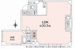 チサンマンション広小路 1LDKの間取図画像