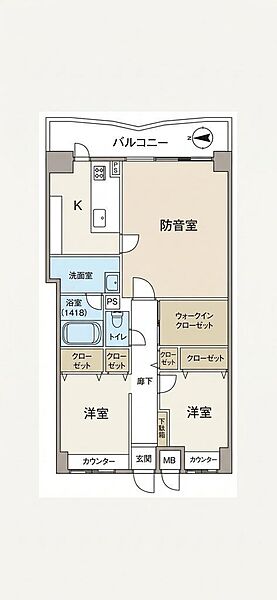 間取りを拡大表示