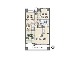 ハイホーム春日部ブロードタウン 3LDKの間取図画像