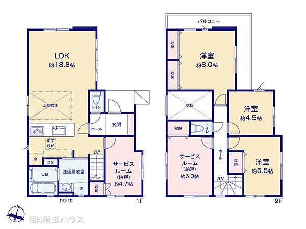 間取りを拡大表示