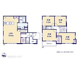 越谷市大道2期 新築戸建て 全2棟