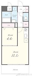glycine 1LDKの間取図画像
