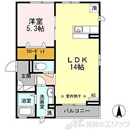 ステラカーサ 1LDKの間取図画像