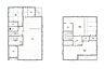 間取り：間取は3LDKの2階建てです。2階の9帖洋室は仕切って4LDKとしてもお使いいただけます。