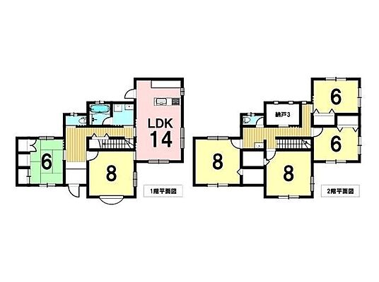 間取り 鈴鹿市高岡台2丁目　中古一戸建て