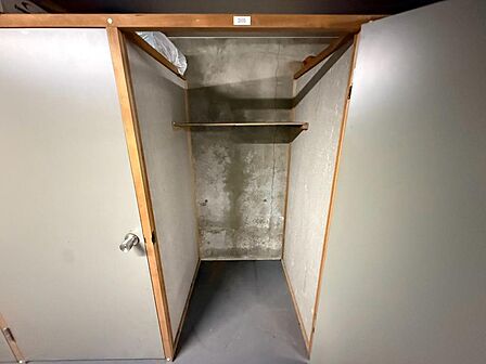 季節用品、アウトドア用品、タイヤなどを保管できるトランクルーム付き。室内に置く荷物を減らし、居住空間をすっきり使いやすくできます。広さや使用条件は現地でご確認ください。