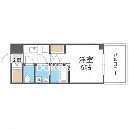 エスリードレジデンス梅田フロント 1Kの間取図画像
