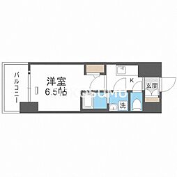 S-FORTTaishoriviere 1Kの間取図画像