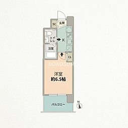 セレニテ福島プリエ 1Kの間取図画像