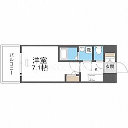 S-FORTTaishoriviere 1Kの間取図画像