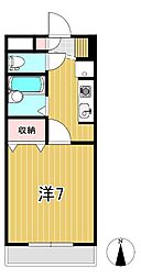 タイクーンズパレス 1Kの間取図画像