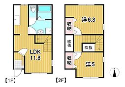 メゾン・ド・グランパ 2LDKの間取図画像