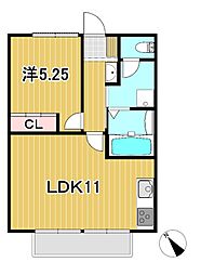 CASAWIN2 1LDKの間取図画像