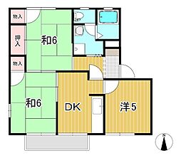 ファミール・メゾンドB 3DKの間取図画像