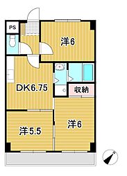 レジデンスプラザ 3DKの間取図画像