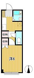 VILLASUZUKI 1Kの間取図画像