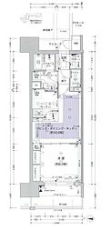 プレサンスグラン丸の内 1DKの間取図画像
