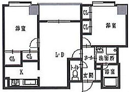 アランチア花隈 2LDKの間取図画像