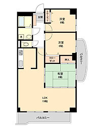 RESIDENCEGOKISOSQUARE 3LDKの間取図画像
