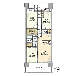 クレストプライムレジデンスアベニュー壱番街 3LDKの間取図画像