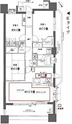 レジディア泉 3LDKの間取図画像