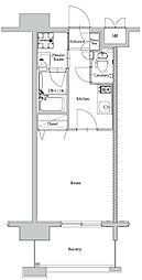 エンクレスト大博通りAPEX 1Kの間取図画像