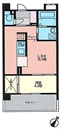 KDX清水レジデンス 1LDKの間取図画像