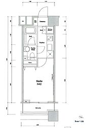 ファーストリアルタワー新宿 1Kの間取図画像
