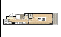 ルミエール瓦屋町 1Kの間取図画像