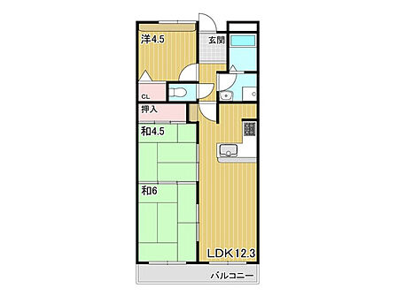 3LDK 間取り