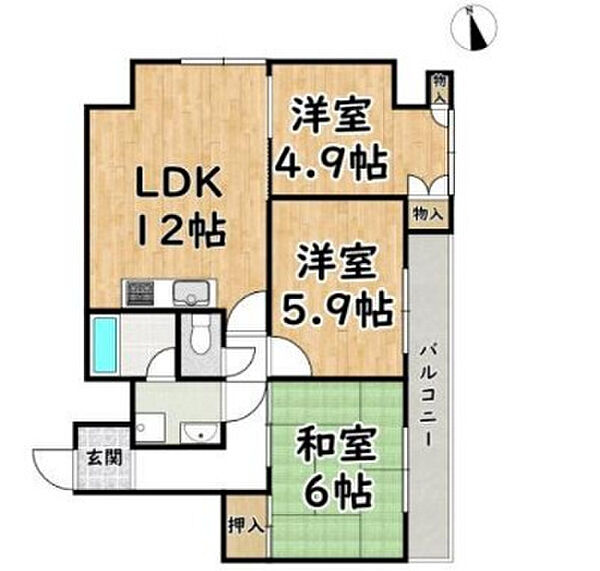間取りを拡大表示