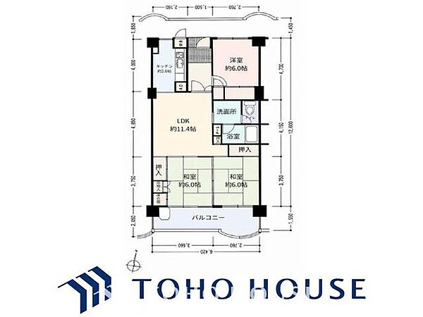 間取りを拡大表示